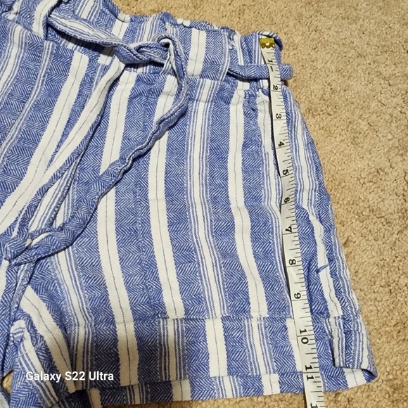 Indigo Rein Linen Blend Shorts - S - Picture 3 of 4